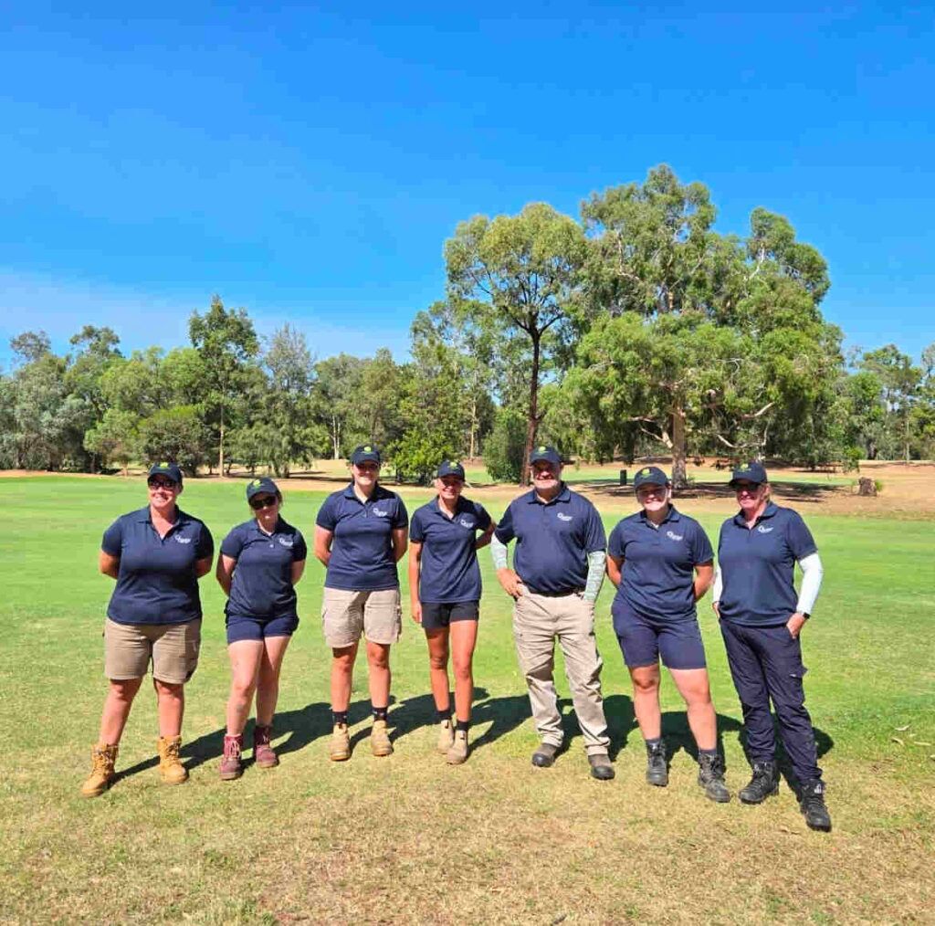 Women in turf group photo